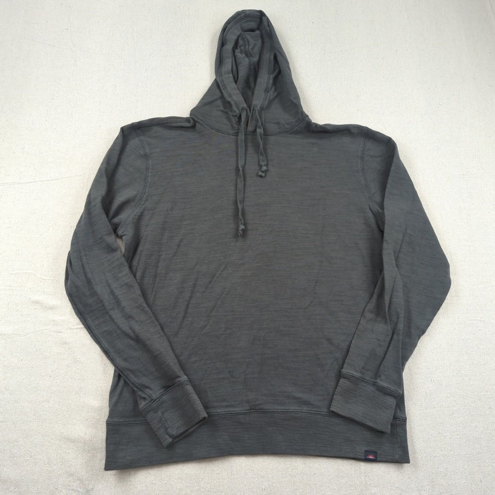 Faherty Charcoal Lightweight Hooded Pullover